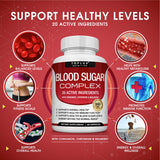 Toplux Blood Sugar Complex bottle with 60 capsules