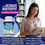Toplux Brain support Nootropic Supplement 60 Capsules back view