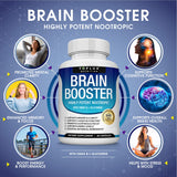 Toplux Brain support Nootropic Supplement 60 Capsules side view