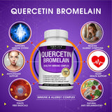 Toplux Bromelain Quercetin Supplement 1000mg 200mg capsules side view