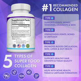 Toplux Collagen Peptides Supplement 90 Capsules side view