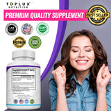 Toplux Collagen Peptides Supplement displayed with other health supplements