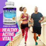 Toplux Collagen Peptides Supplement on a wooden table