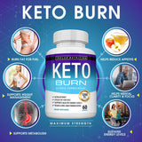 Toplux Keto Burn Supplement bottle with label