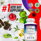 Toplux Keto Supplement bottle with a measuring spoon