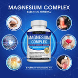 Toplux Magnesium Complex 132g back view with ingredient list