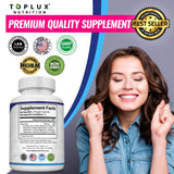 Toplux Magnesium Complex 132g displayed with other supplements