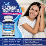 Toplux Magnesium Complex 132g side view showing capsule count