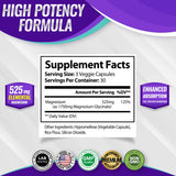Toplux Magnesium Glycinate Supplement 90 capsules bottle