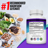 Toplux Magnesium Glycinate Supplement with measuring spoon