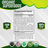 Toplux Super Greens Organic Superfood Blend Tablets bottle with label