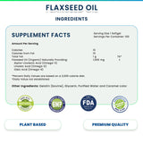 Total Activation Flaxseed Oil Capsules 1000mg bottle with label
