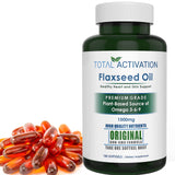 Total Activation Flaxseed Oil Capsules 1000mg front view