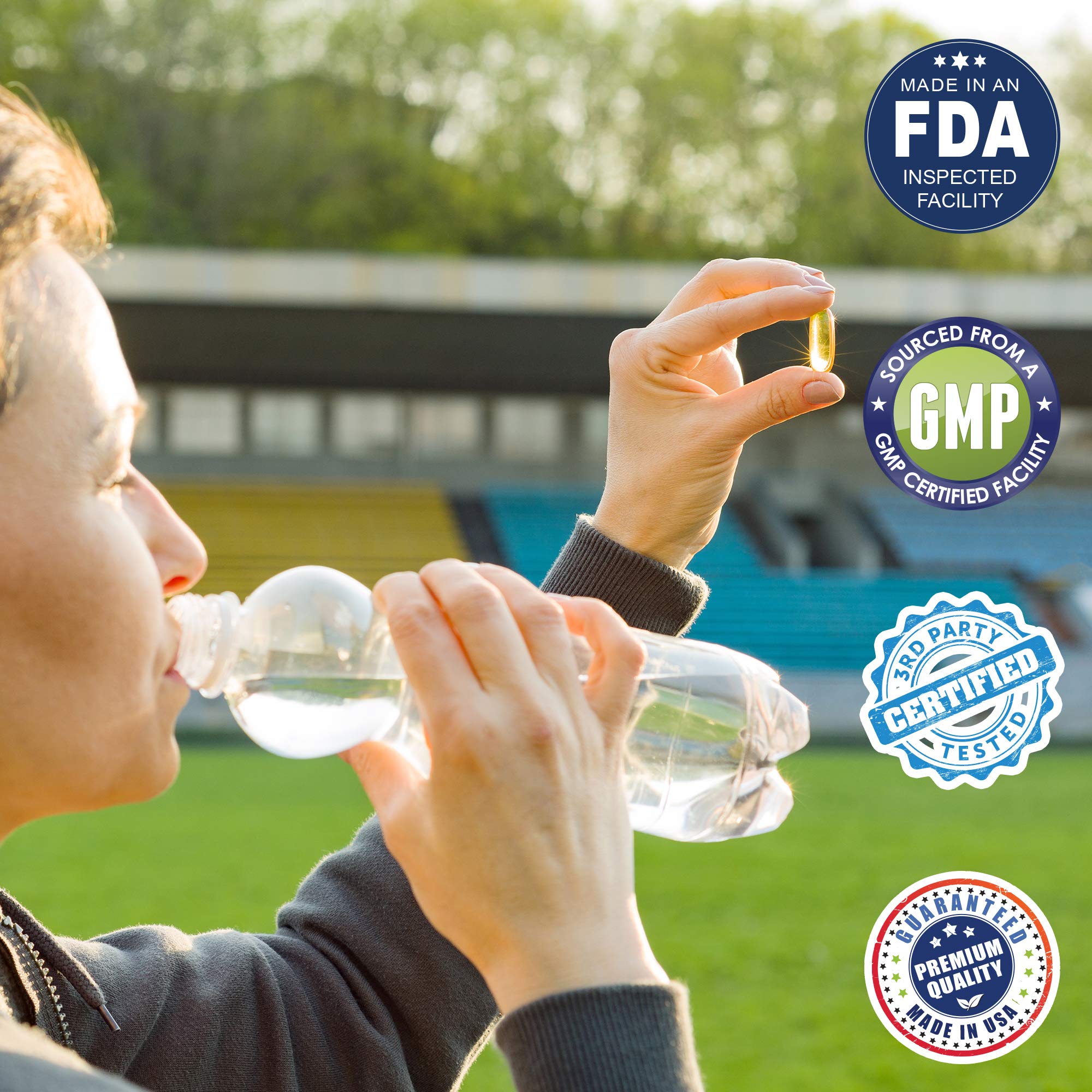 Total Activation Omega-3 Fish Oil Softgels 2000mg label details