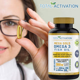 Total Activation Omega-3 Fish Oil Softgels 2000mg nutritional information