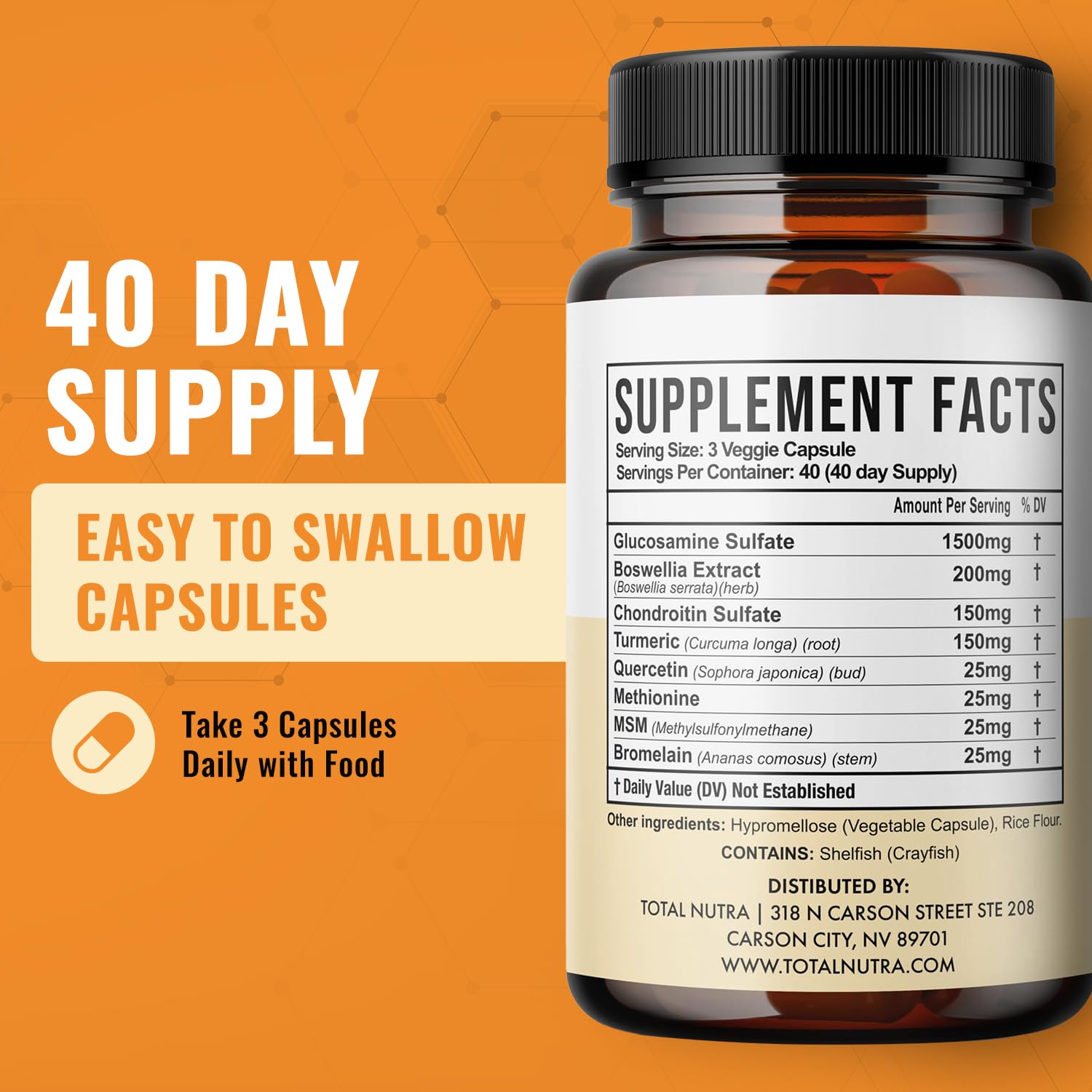 Total Nutra Chondroitin & Glucosamine Supplement lifestyle scene