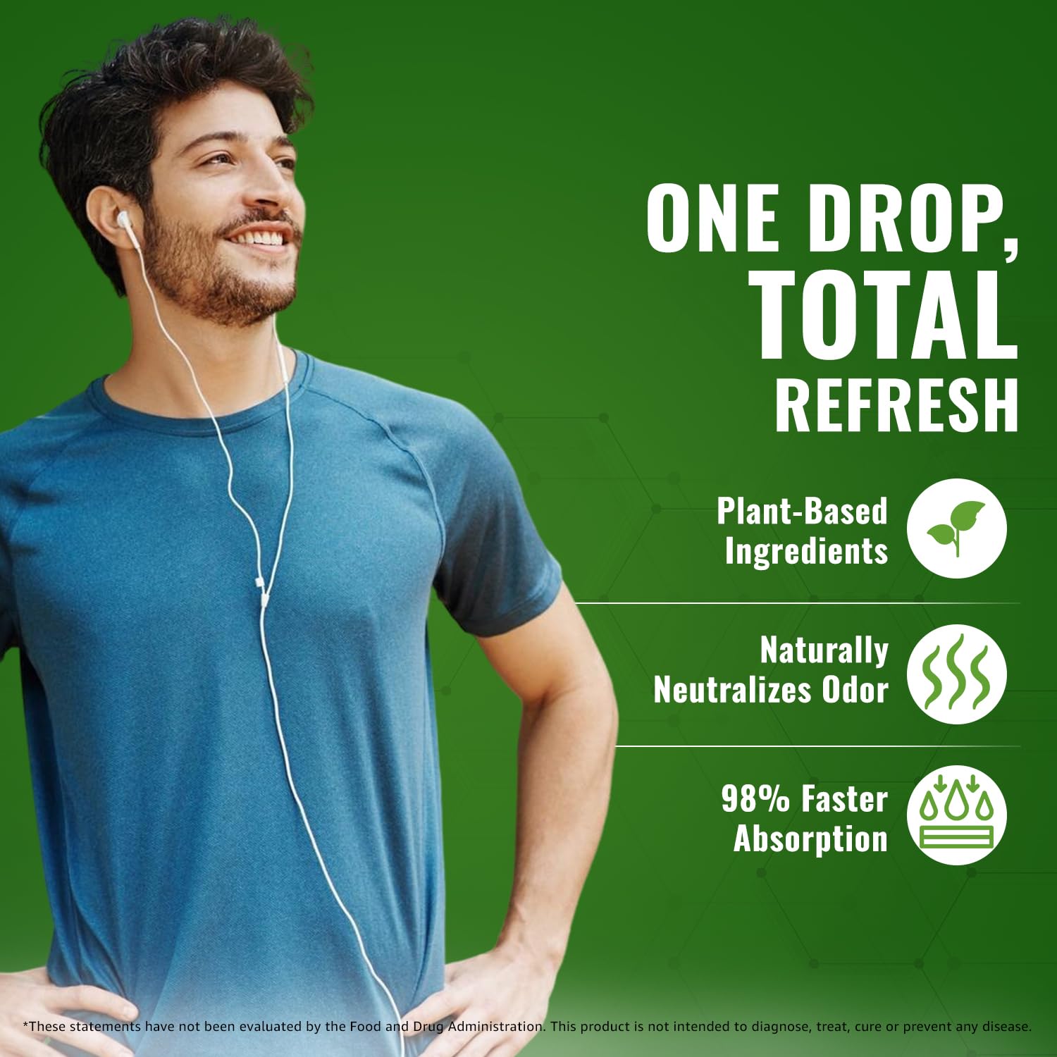 Total Nutra Liquid Chlorophyll Drops 50mg Mint Flavour packaging