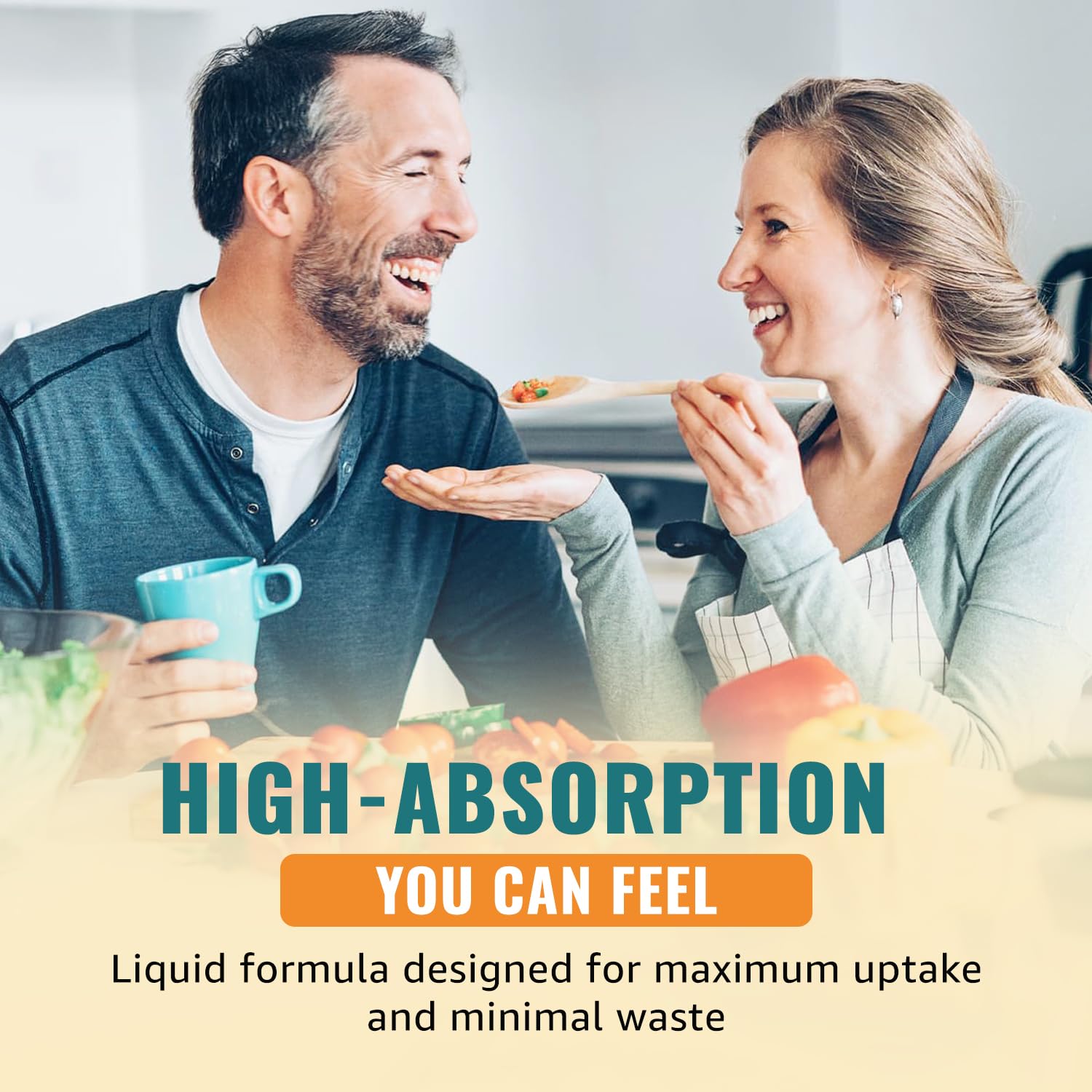 Total Nutra Liquid Probiotics 240g in a glass