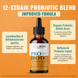 Total Nutra Liquid Probiotics 240g label close-up