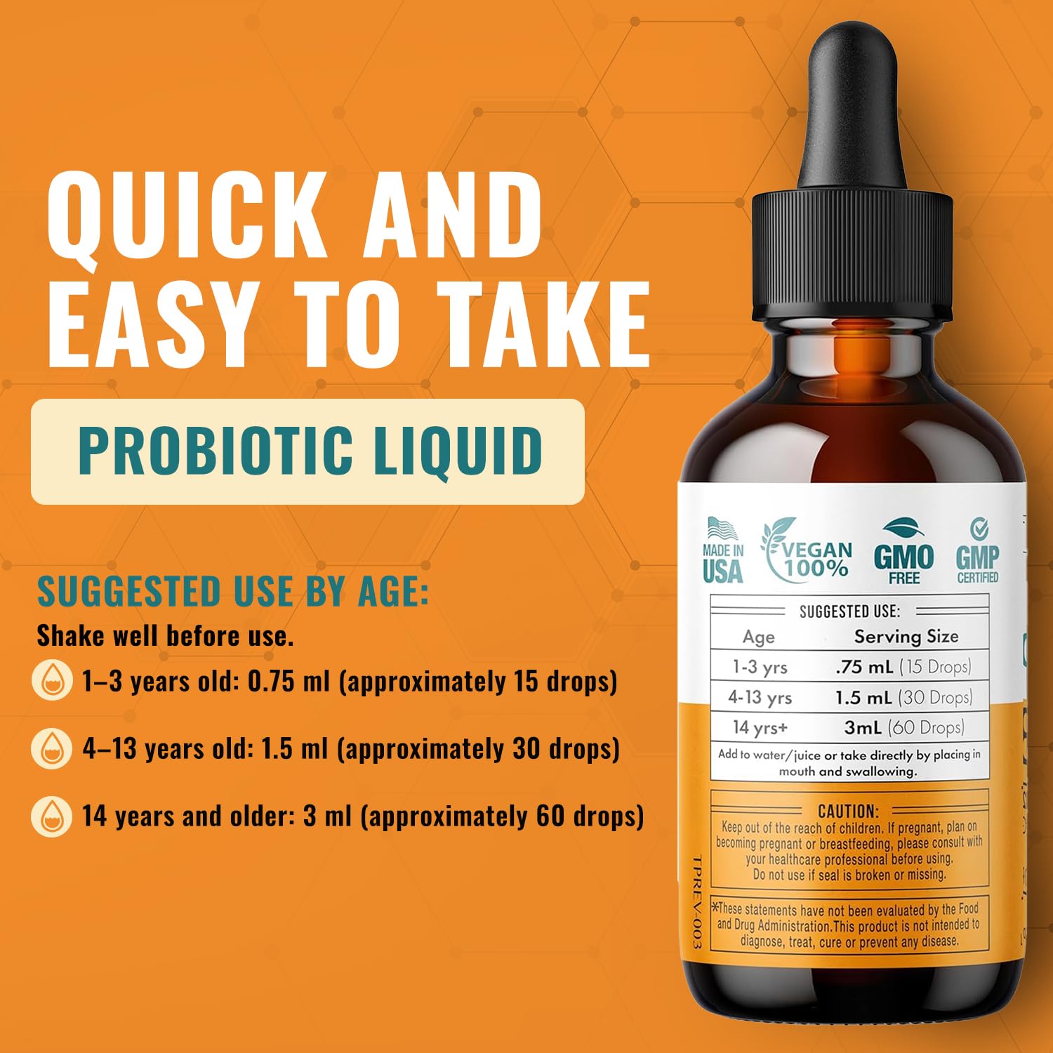 Total Nutra Liquid Probiotics 240g on kitchen counter
