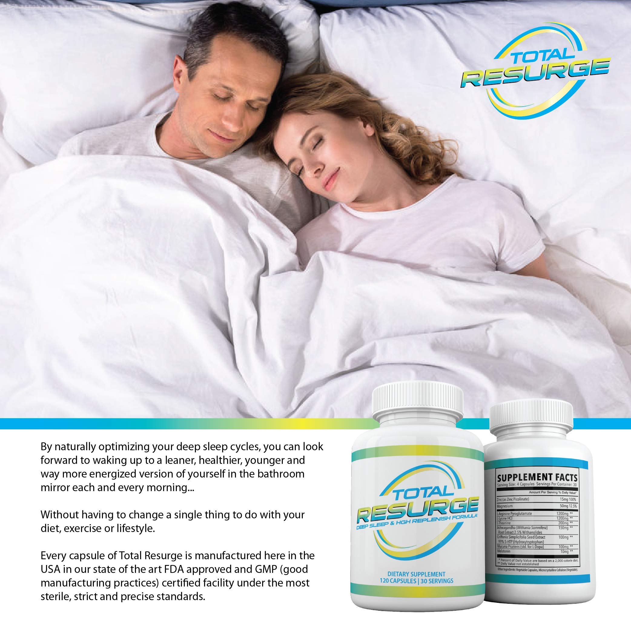 Total Resurge Deep Formula 120 capsules back view