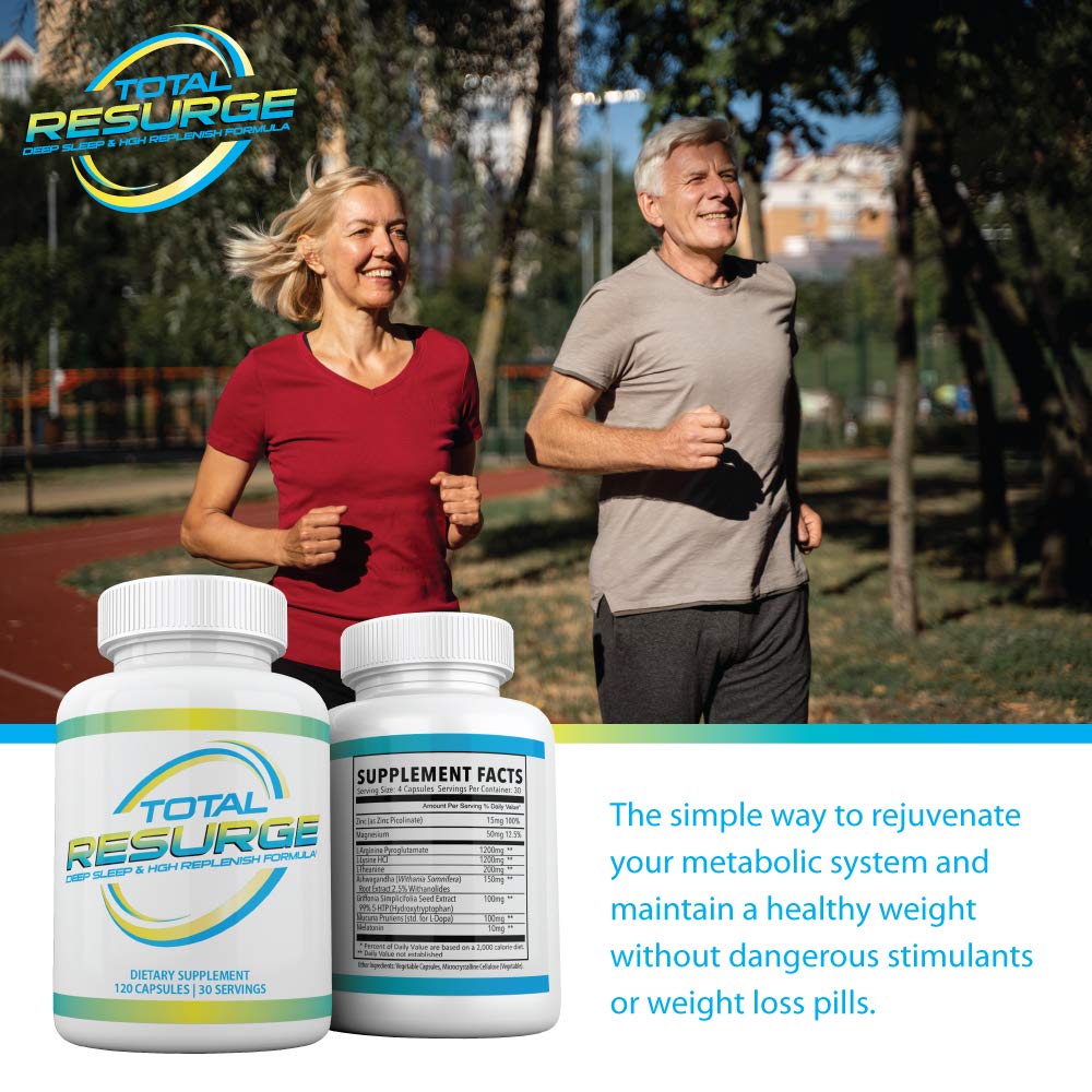 Total Resurge Deep Formula 120 capsules side view