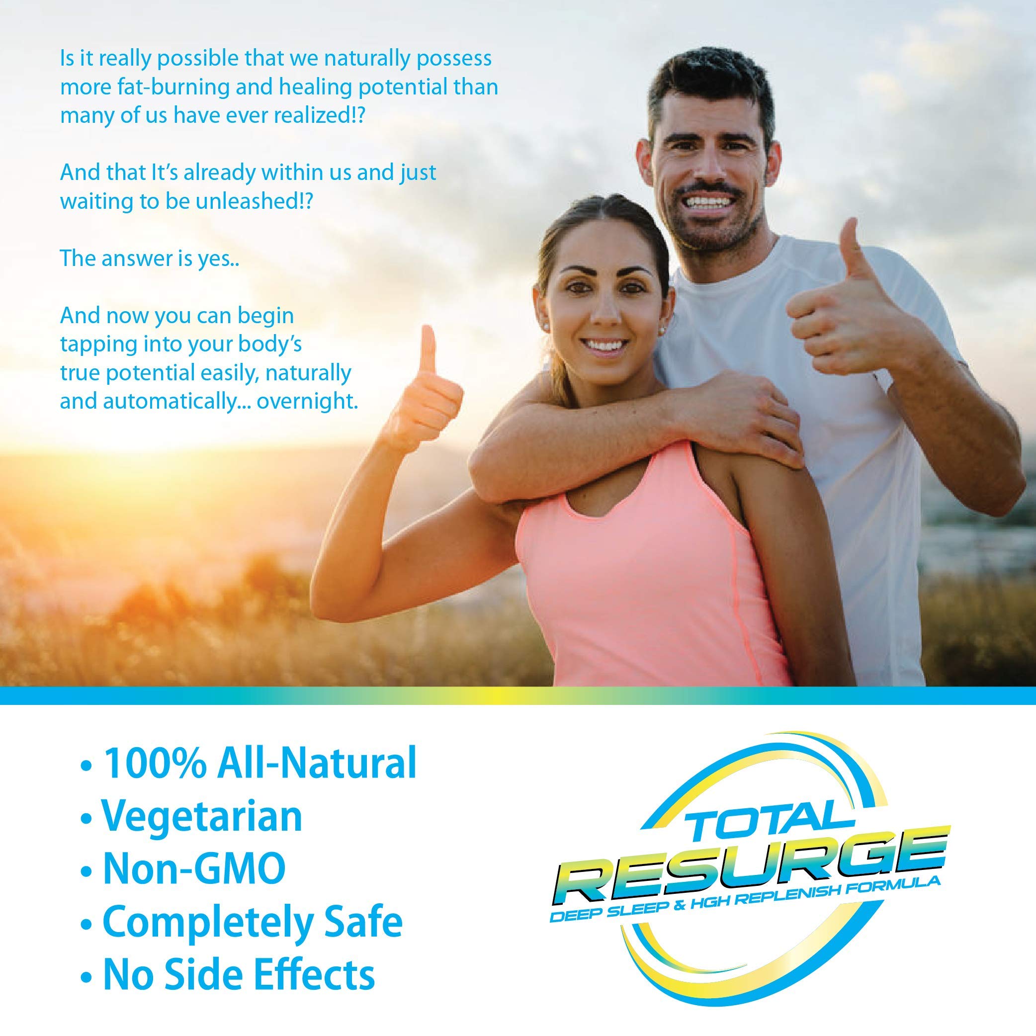 Total Resurge Deep Formula 120 capsules with dosage instructions