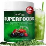 Total Tea Chiroflex Superfood Greens Powder 272g front view