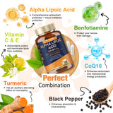 Totaria Alpha Lipoic Acid 600 mg supplement bottle side view