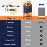 Totaria Alpha Lipoic Acid Capsules 1000mg in a lifestyle setting