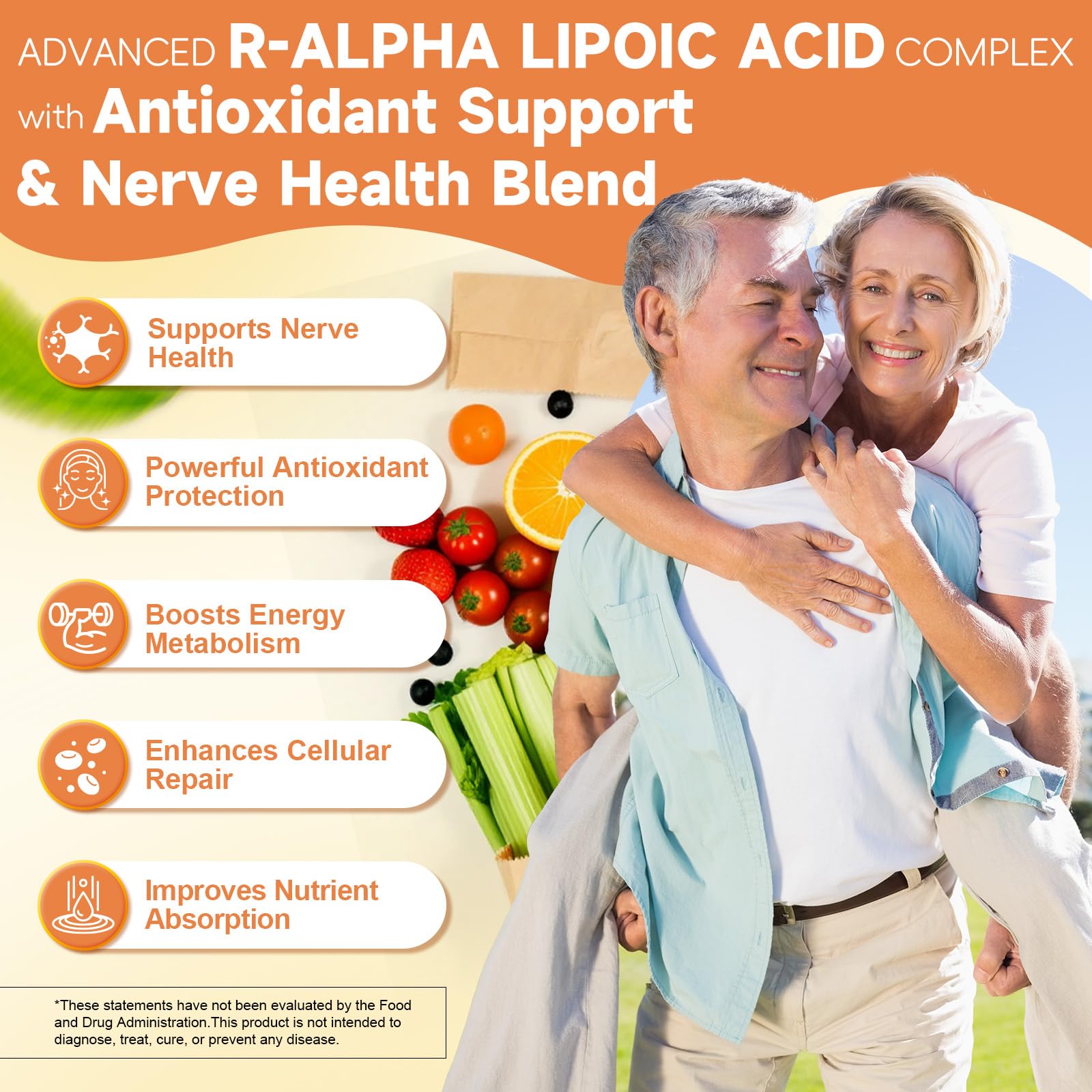 Totaria Alpha Lipoic Acid Supplement 141g back view