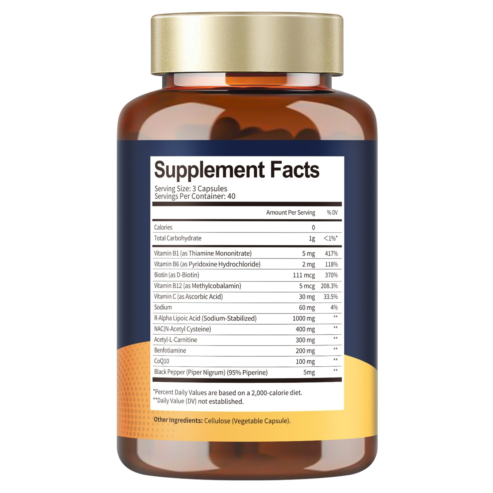 Totaria Alpha Lipoic Acid Supplement bottle with capsules