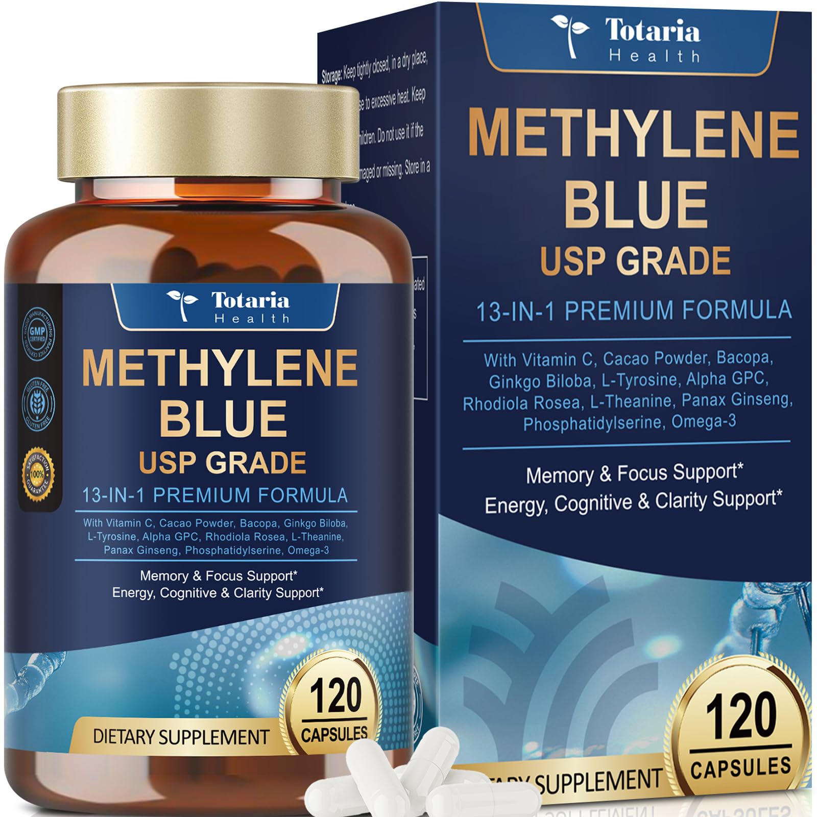 Totaria Brain Support Capsules front view with packaging