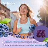 Totaria Calcium Citrate Gummies back view with nutritional information