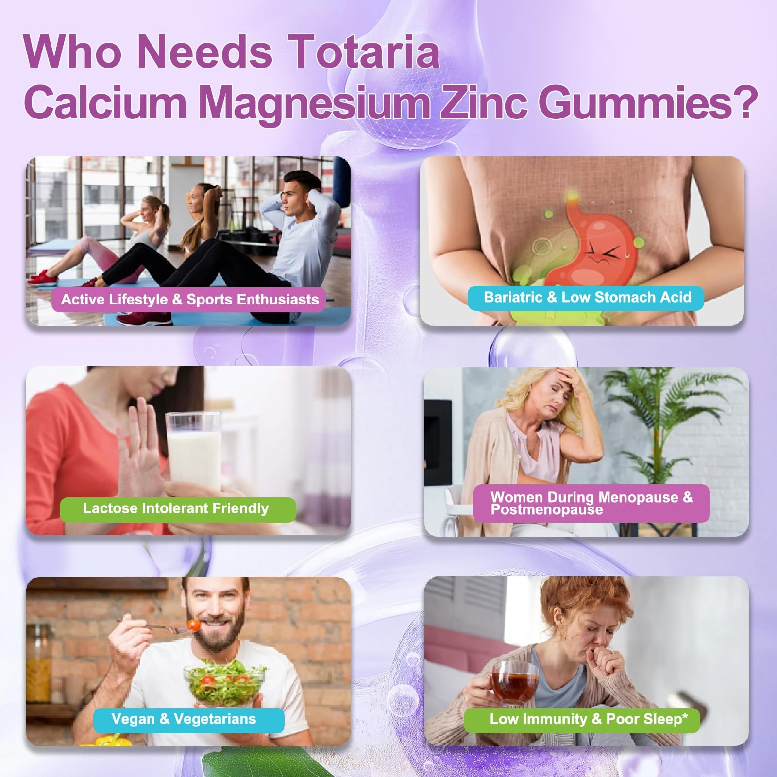 Totaria Calcium Gummies 1200mg with sea moss and turmeric