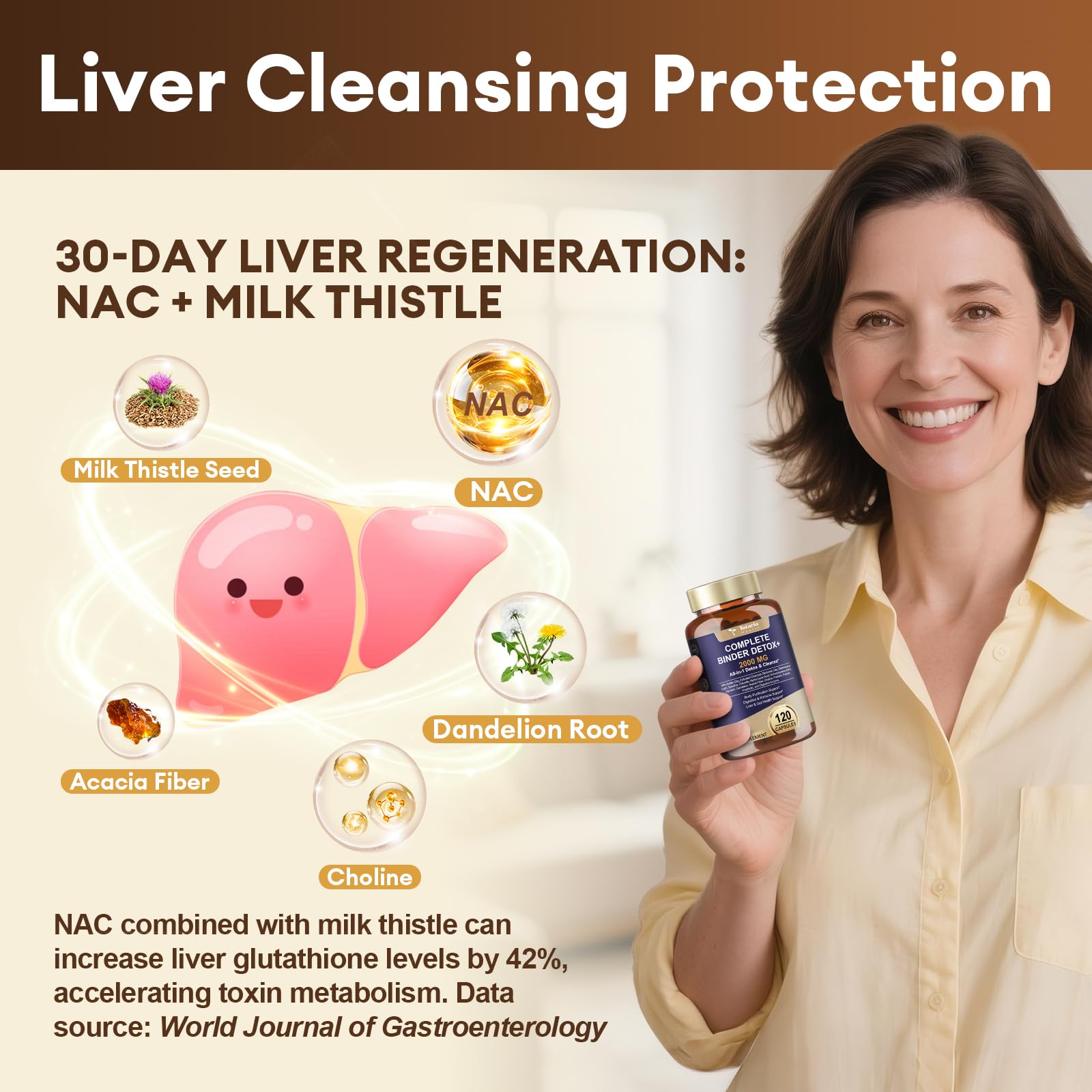 Totaria & Cleanse Supplement 2000MG ingredients list
