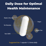 Totaria Cortisol Supplement 120 Vegan Capsules on a wooden table