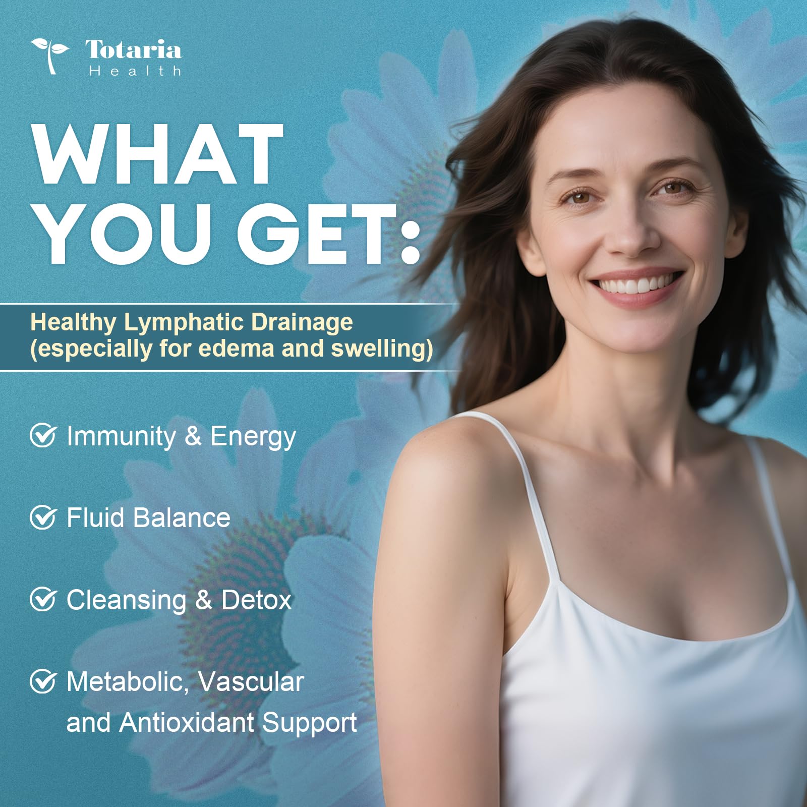 Totaria Echinacea Herbal Supplement 650mg side view