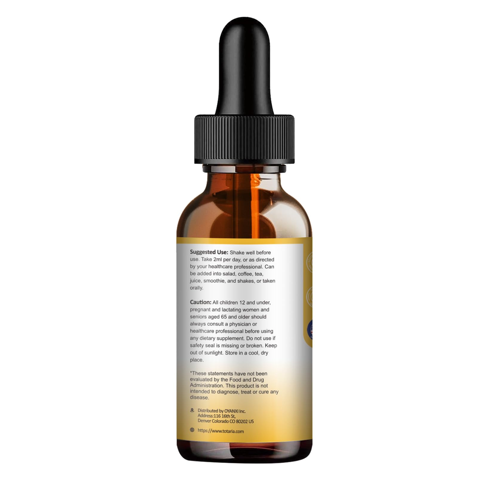 Totaria Glucosamine Chondroitin Liquid Drops on a wooden table