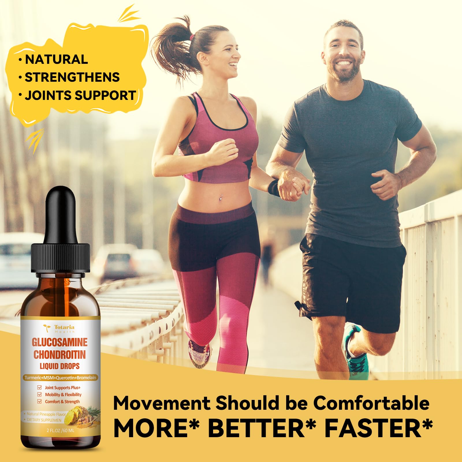 Totaria Glucosamine Chondroitin Liquid Drops side view