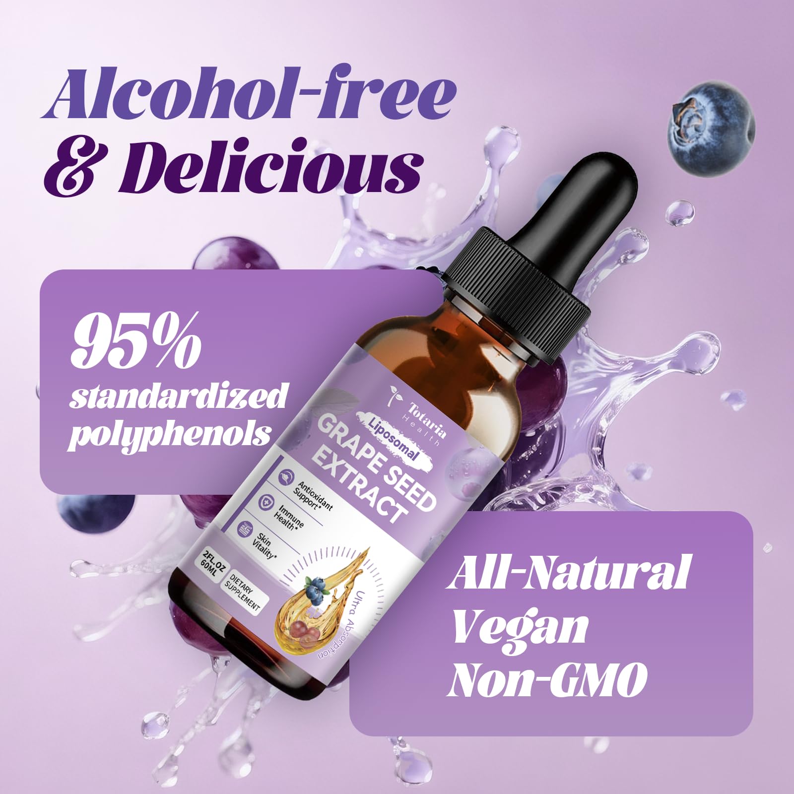 Totaria Grape Seed Extract Drops 500mg packaging