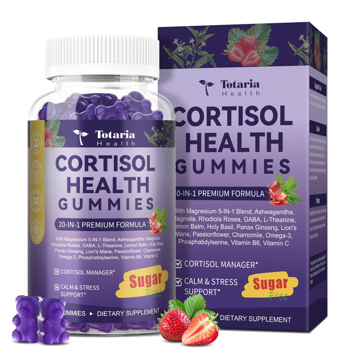 Totaria Gummies front view, 60 count packaging