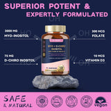 Totaria Inositol Supplement 40:1 Ratio back view