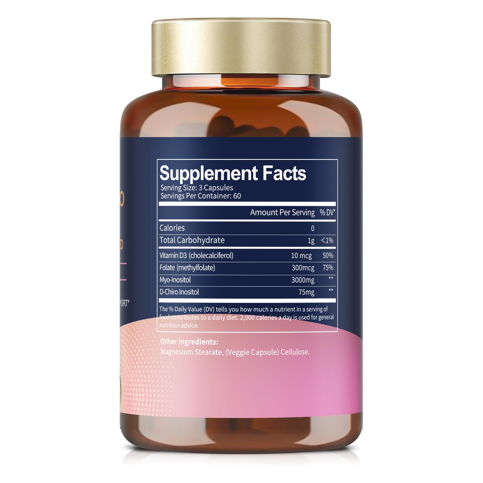 Totaria Inositol Supplement 40:1 Ratio side view