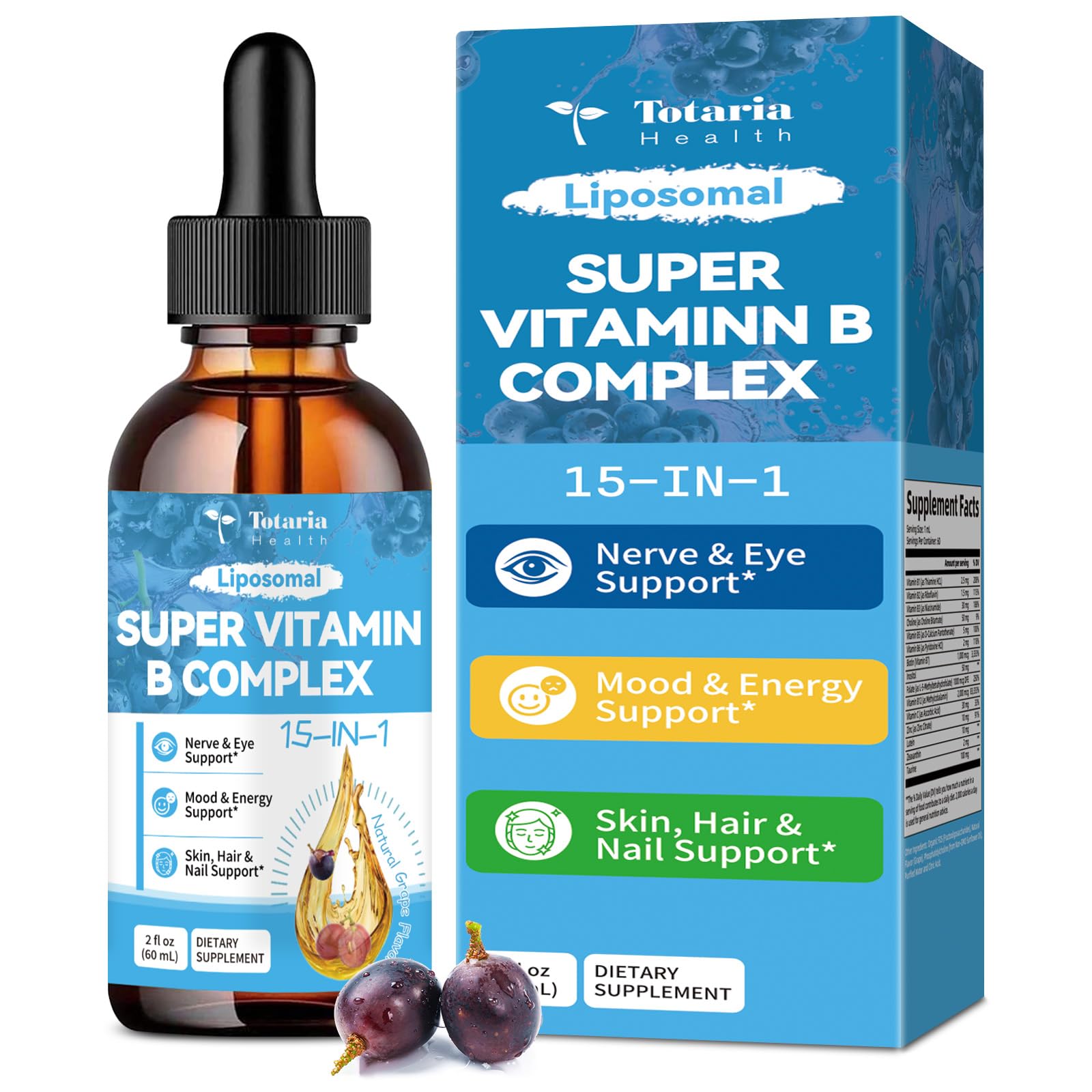 Totaria Liposomal Vitamin B Complex 60ml front view