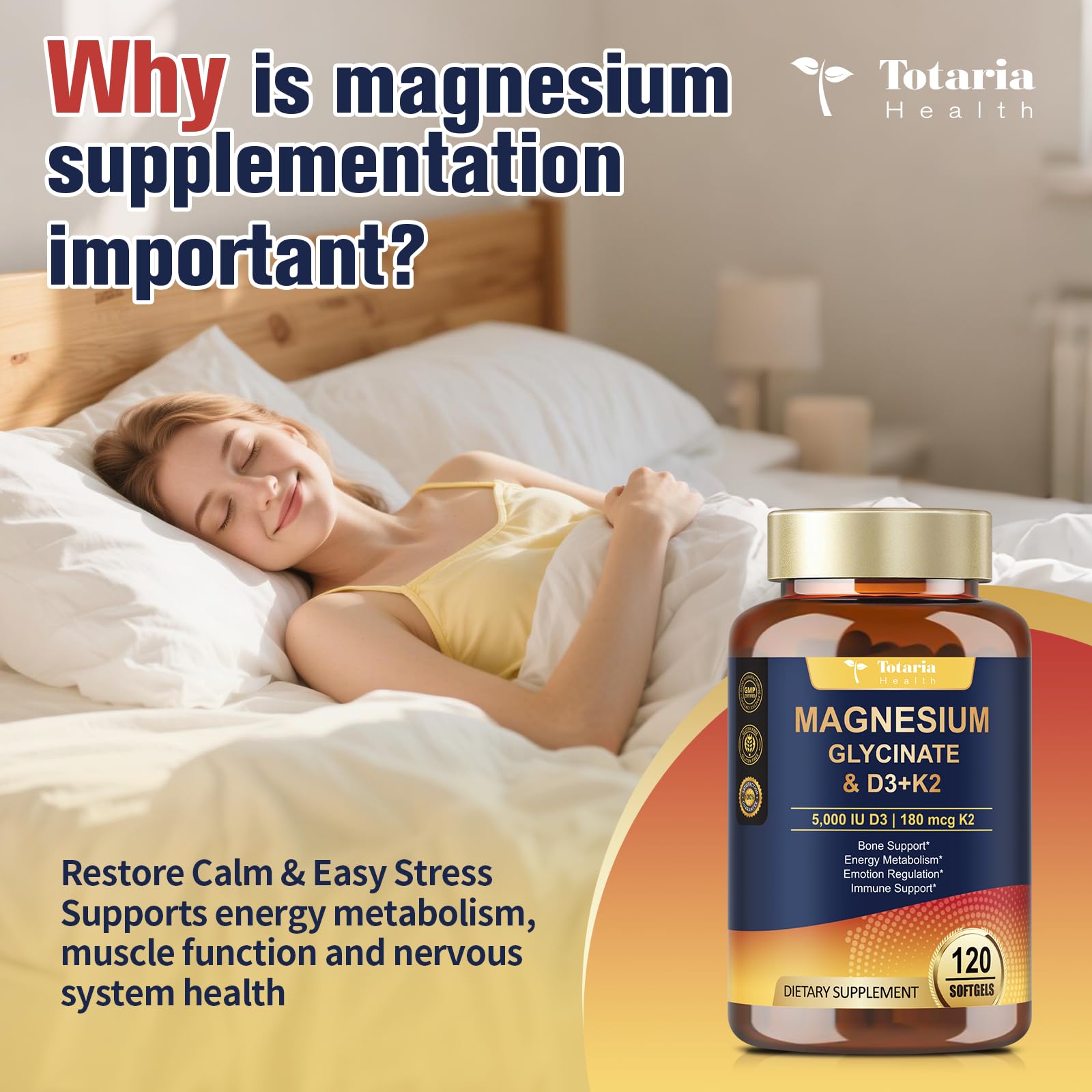 Totaria Magnesium Glycinate 500mg softgel ingredients list