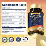 Totaria Magnesium Glycinate Softgels displayed with a measuring spoon