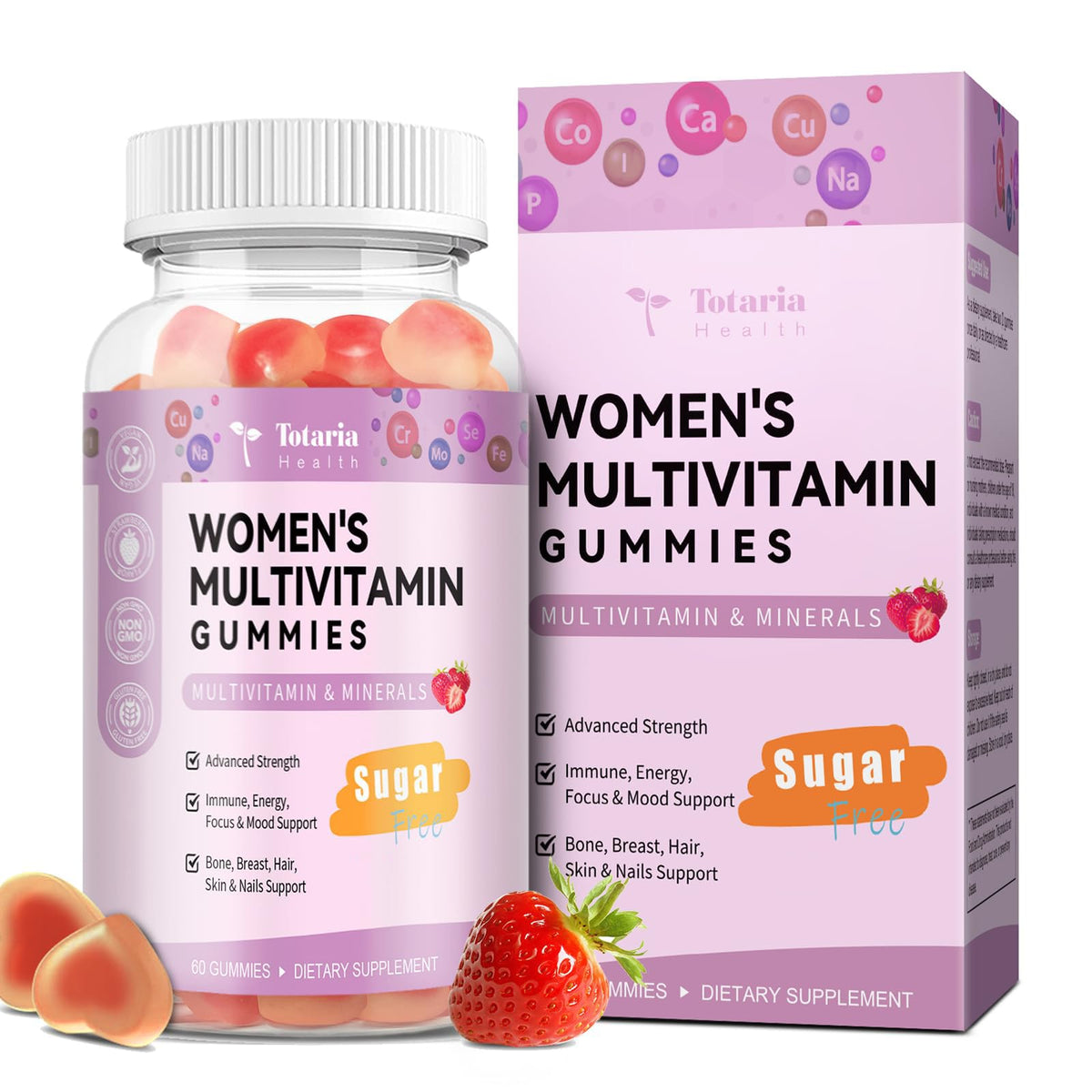 Totaria Multivitamin Gummies for Women front view, 290g