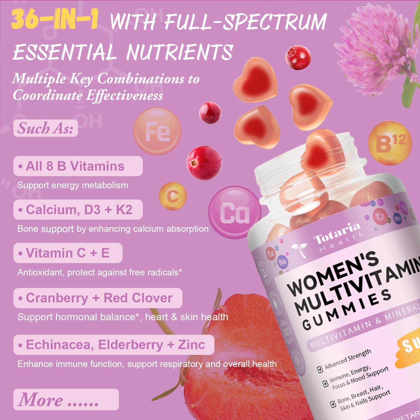 Totaria Multivitamin Gummies ingredients list