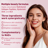 Totaria NAD+ Supplement for Women on a wooden table